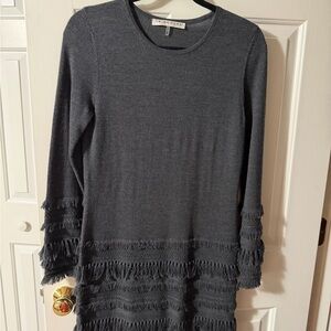 Trina Turk Dark Gray Knit Top